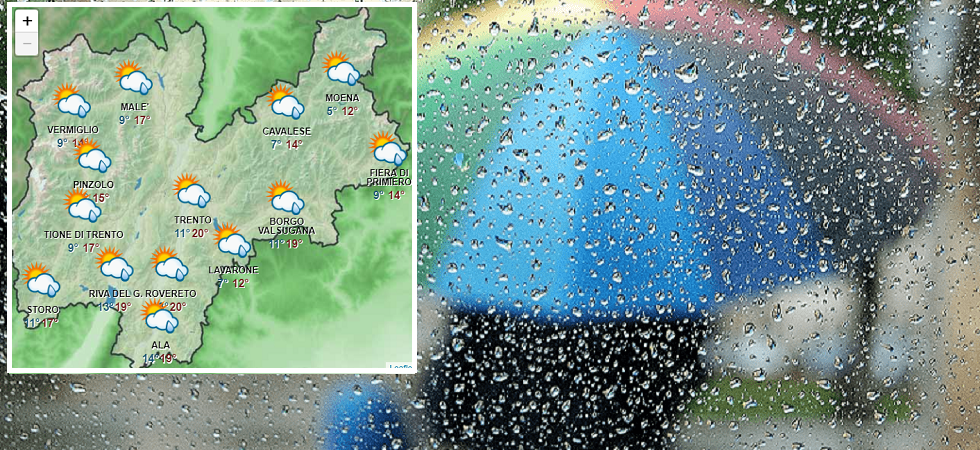 Temperature ancora sotto la media e pioggia in arrivo in Trentino, Poletti: “Quota neve in calo a 1.600 metri”